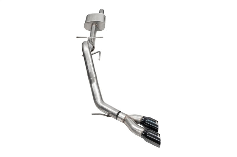 CORSA Performance Corsa 2024-2025 Ford Ranger 3in Cat-Back Exhaust 4in Black PVD Pro-Series Slash Cut Twin Tip