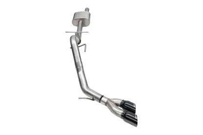 CORSA Performance Corsa 2024-2025 Ford Ranger 3in Cat-Back Exhaust 4in Black PVD Pro-Series Slash Cut Twin Tip