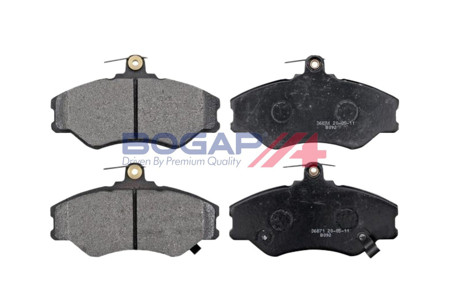 BOGAP Y8210212 Brake Pad Set, Disc Brake