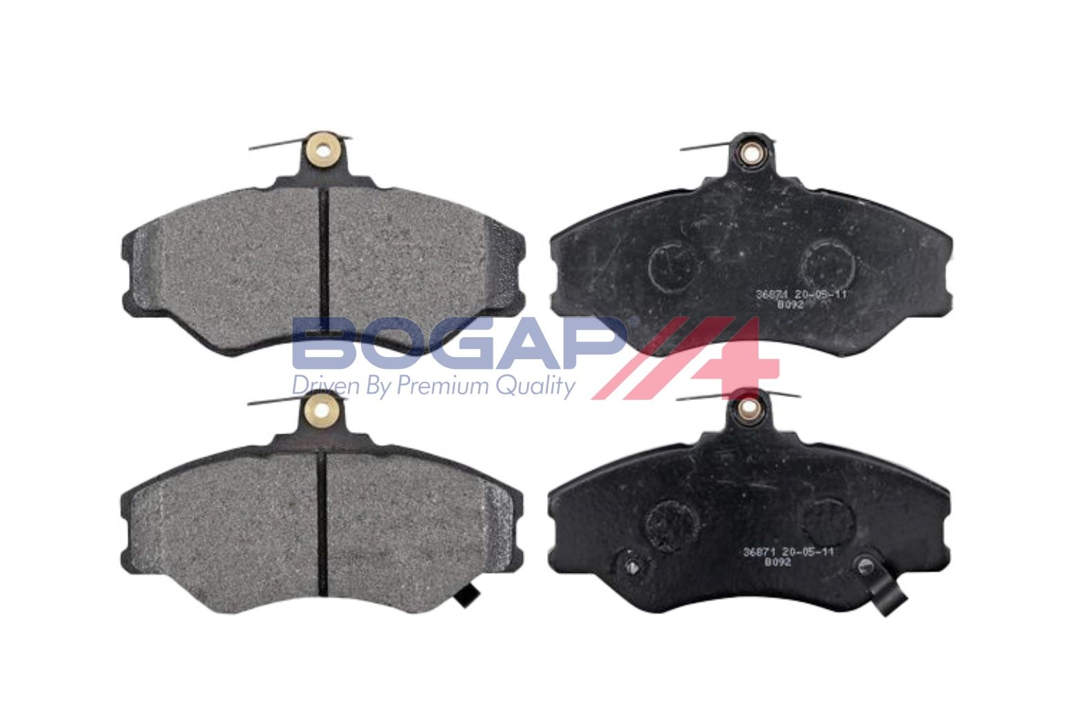 BOGAP Y8210212 Brake Pad Set, Disc Brake