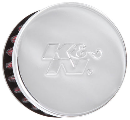 K&N Engineering K&N Clamp On Rubber Base Crankcase Vent Filter 0.375in Flange ID x 2in OD x 1.5in Height