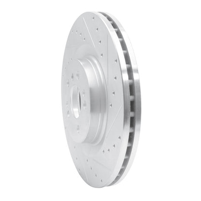 R1 Concepts R1 06-12 Mercedes-Benz ML320 Front Right Drilled & Slotted Silver Brake Rotor