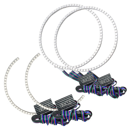 ORACLE Lighting Oracle Toyota Tundra 14-17 Dual Halo Kit - ColorSHIFT w/o Controller