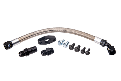 Fleece Performance Universal Cummins Turbo Drain Tube Kit (for 2nd Gen Swaps)
