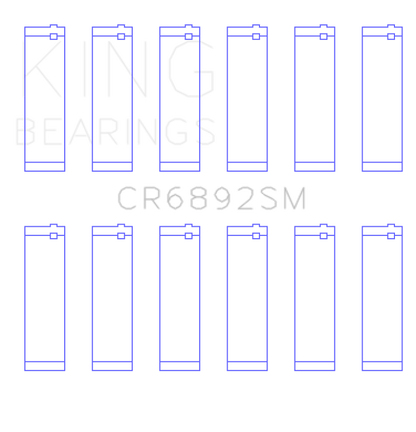King Engine Bearings OE Replacement Bi-Metal Rod Bearings for Audi AUK. BKH, BYU