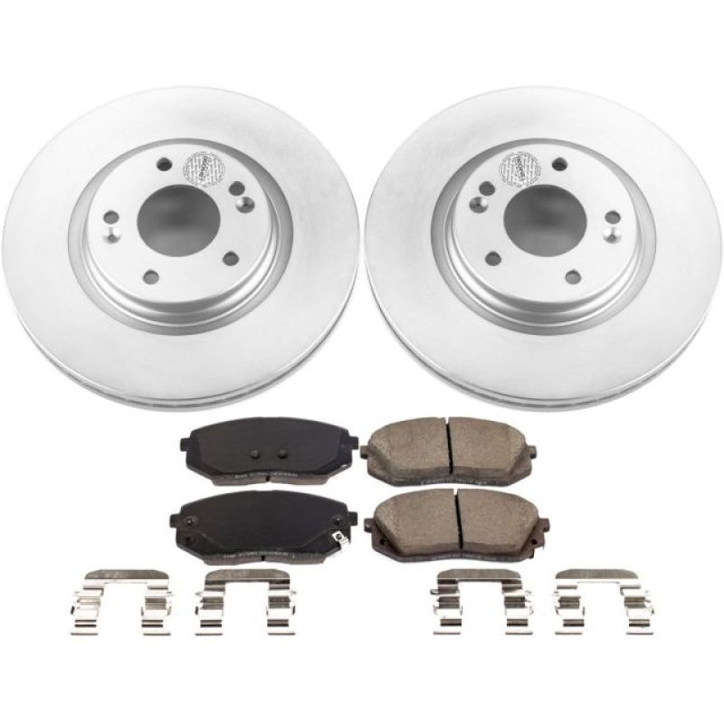 PowerStop Power Stop 16-19 Hyundai Sonata Front Z17 Evolution Geomet Coated Brake Kit