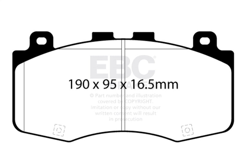 EBC Racing 2018+ Jeep Grand Cherokee Trackhawk 6.2L S/C RP-X Race Front Brake Pads