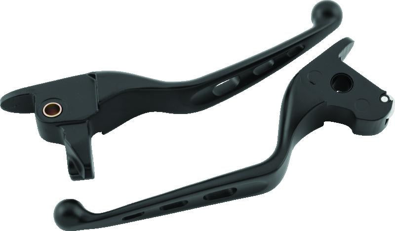 Bikers Choice 14-16 FLH FLT(Exc. FLHR) Tri-Hole Lever Set Black