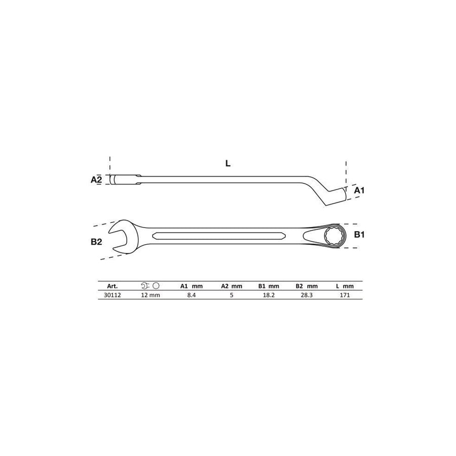 Bgs 30112 Ring- / Open End Spanner