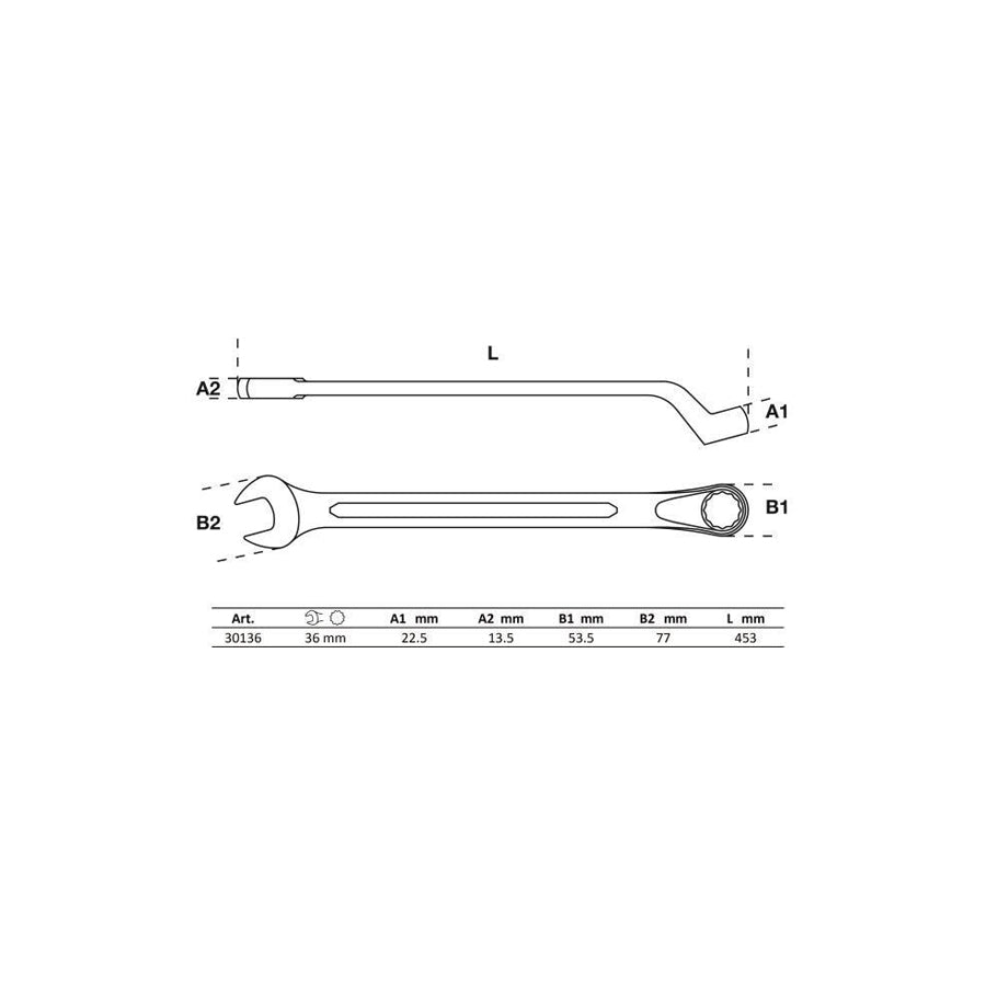Bgs 30136 Ring- / Open End Spanner