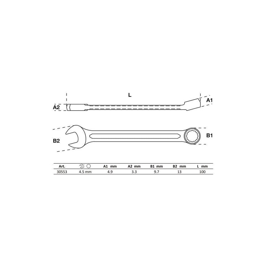 BGS 30553 Ring- / Open End Spanner