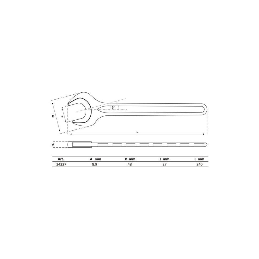 BGS 34227 Open-End Spanner