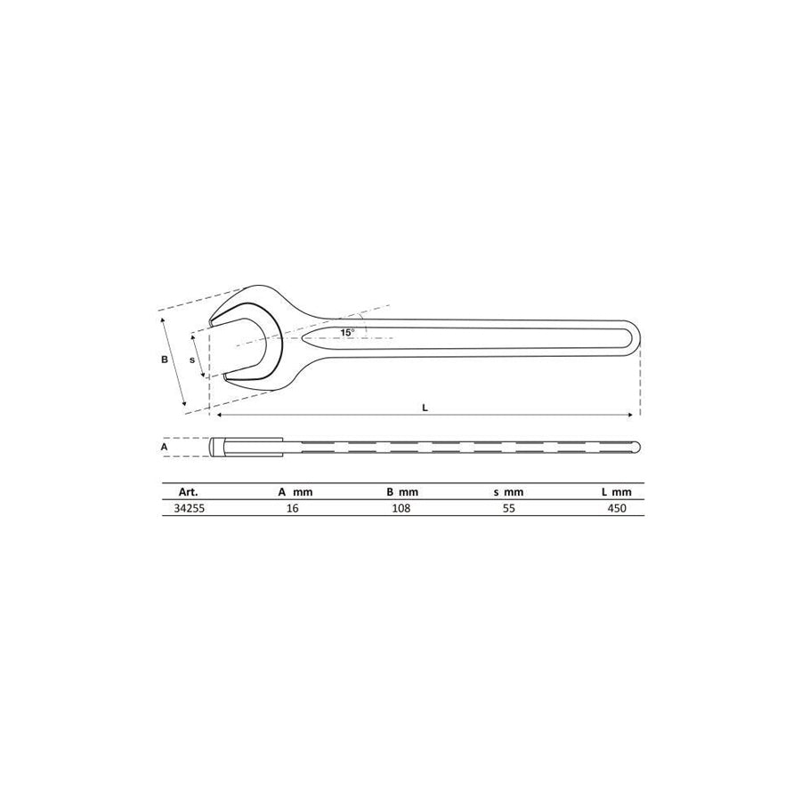 Bgs 34255 Open-End Spanner