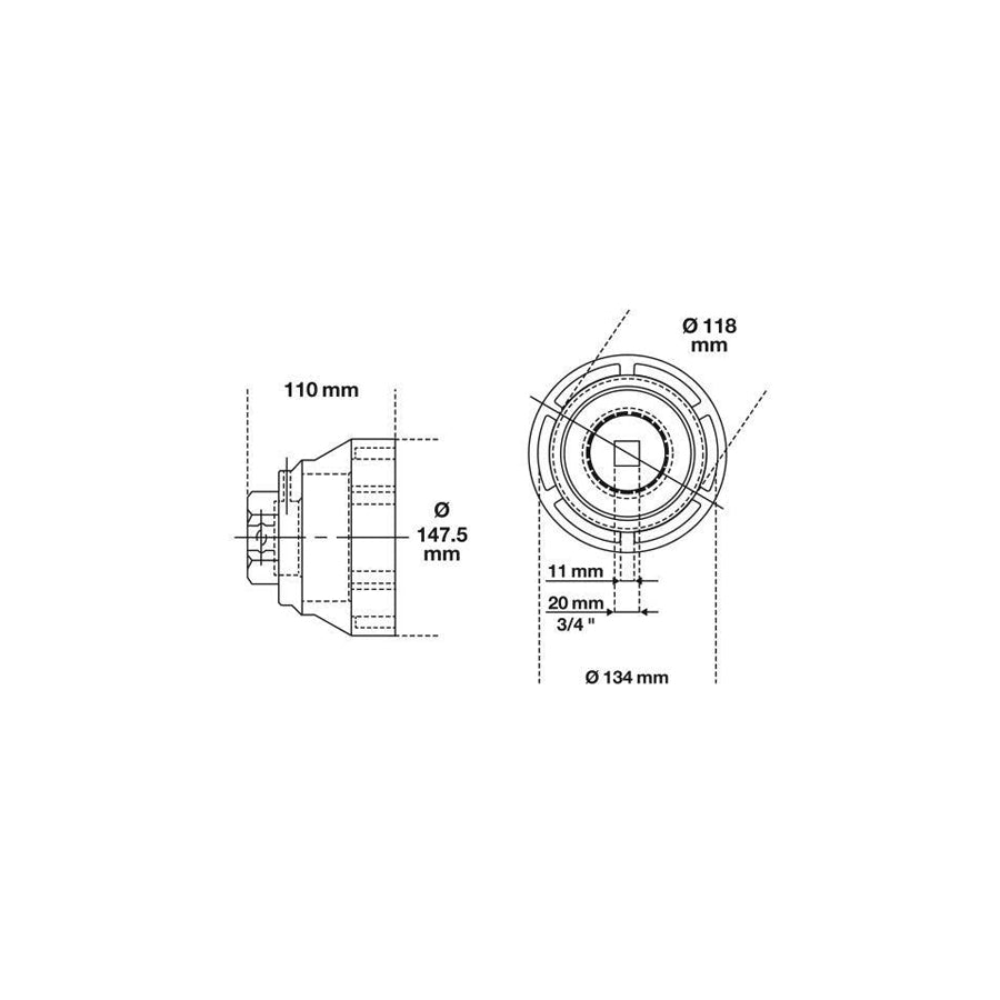 Bgs 6990 Groove Nut Key