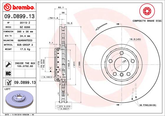 HERTH+BUSS JAKOPARTS J3283030 Disc Brake Caliper Repair Kit