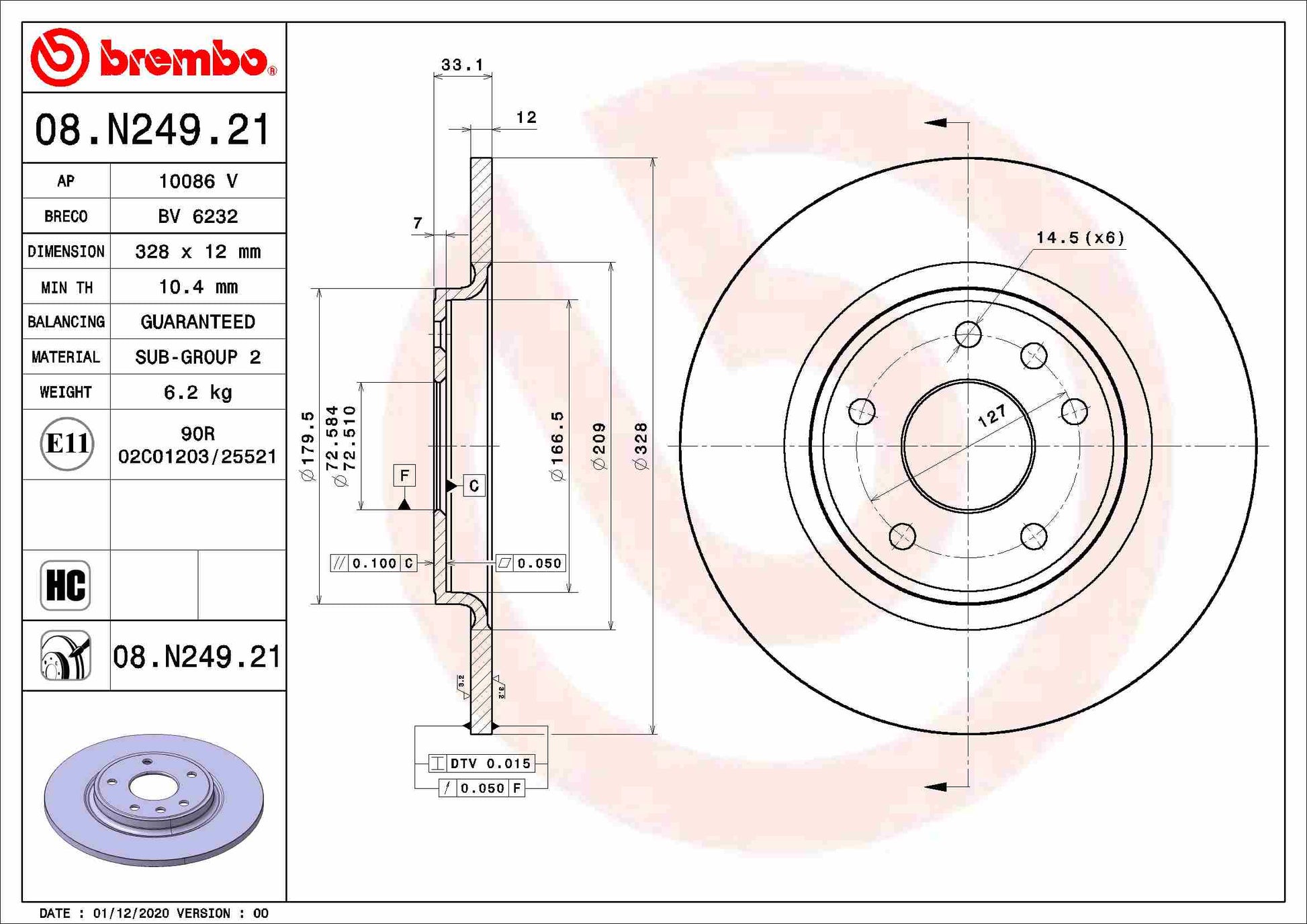 AUGER AUG54169 Disc Brake Caliper Repair Kit