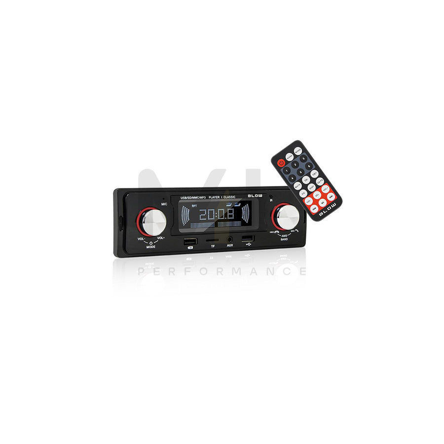 BLOW AVH CLASSIC 78-287# Car stereo 1 DIN, LCD, 12V, MP3, with mounting tools, with remote control