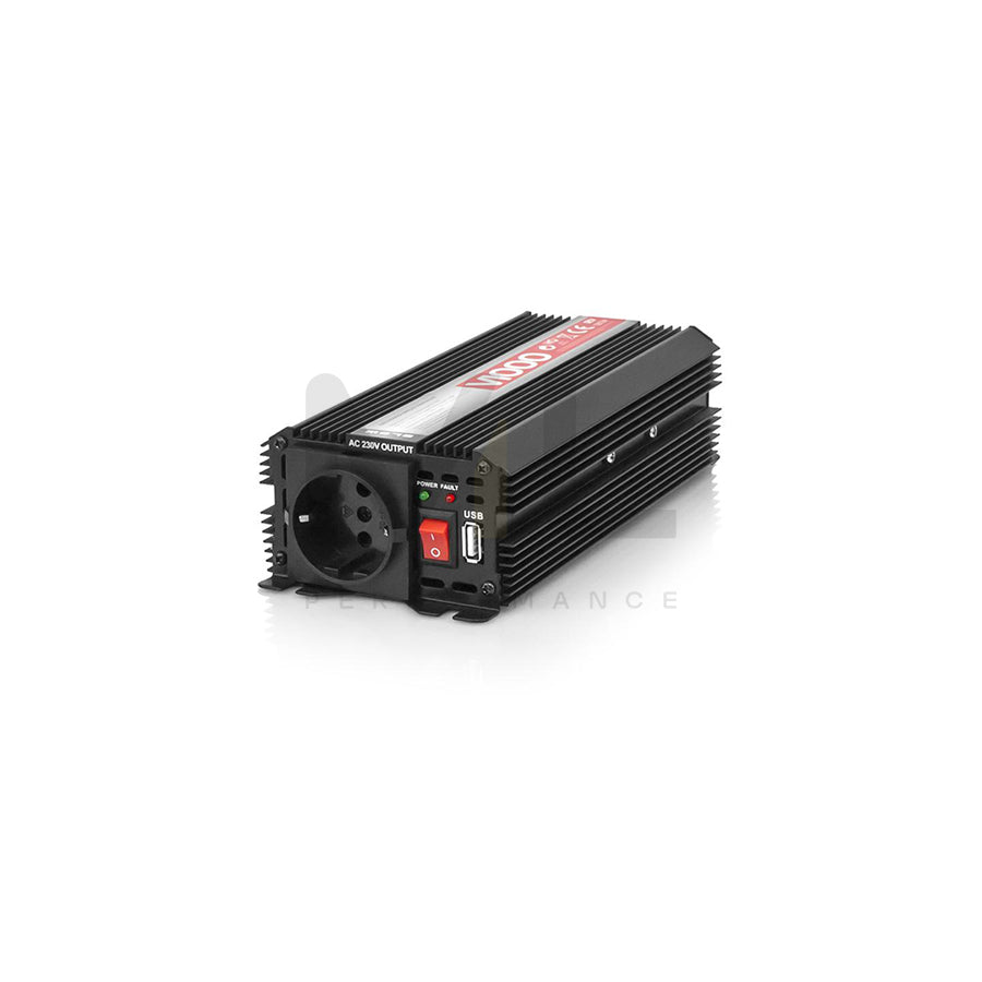 BLOW V1000 5854# Inverter max. 1000W, with cigarette lighter plug, with clamps, with electric safety socket, with fuse