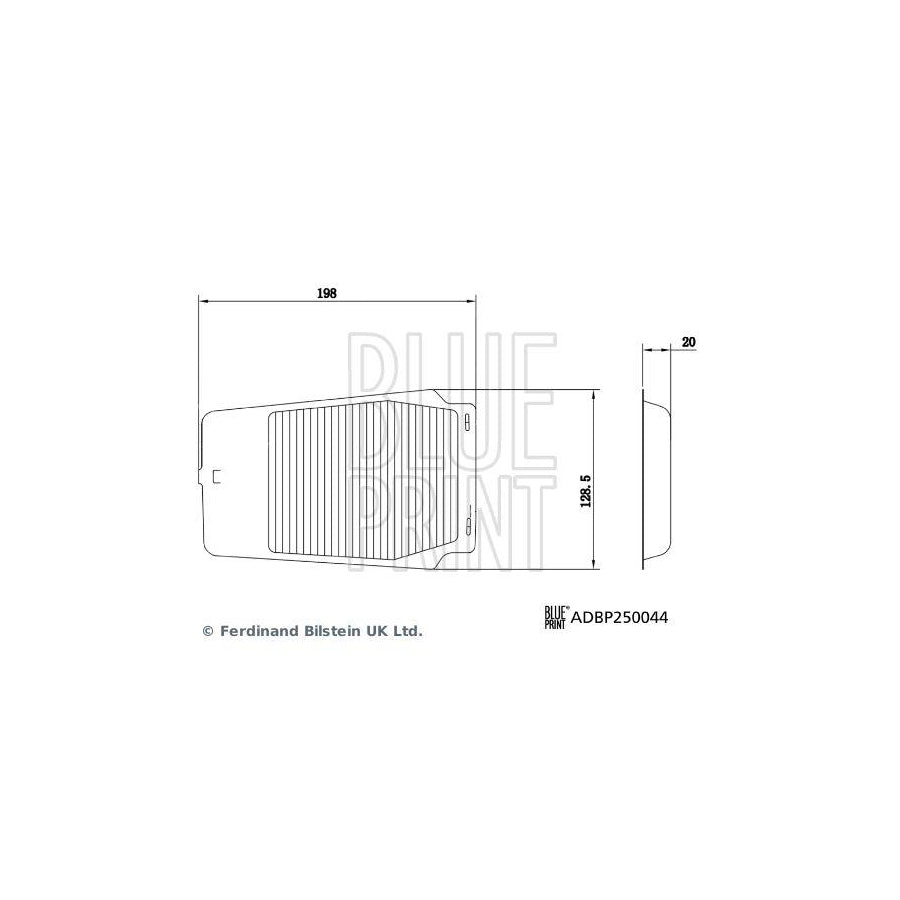 Blue Print Adbp250044 Pollen Filter