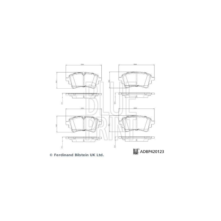 Blue Print Adbp420123 Brake Pad Set