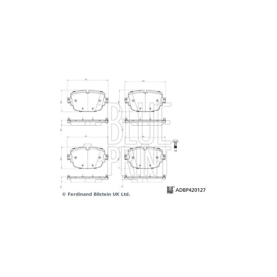 Blue Print Adbp420127 Brake Pad Set