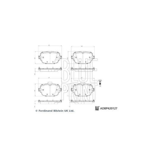 Blue Print Adbp420127 Brake Pad Set