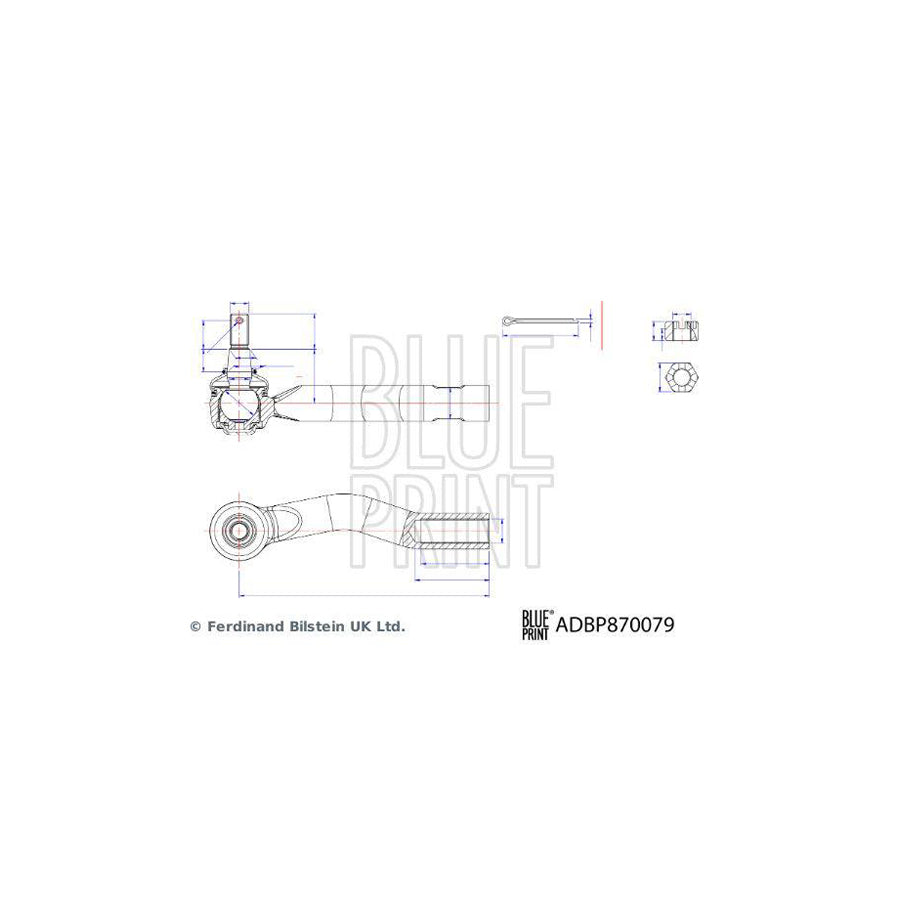 Blue Print Adbp870079 Track Rod End