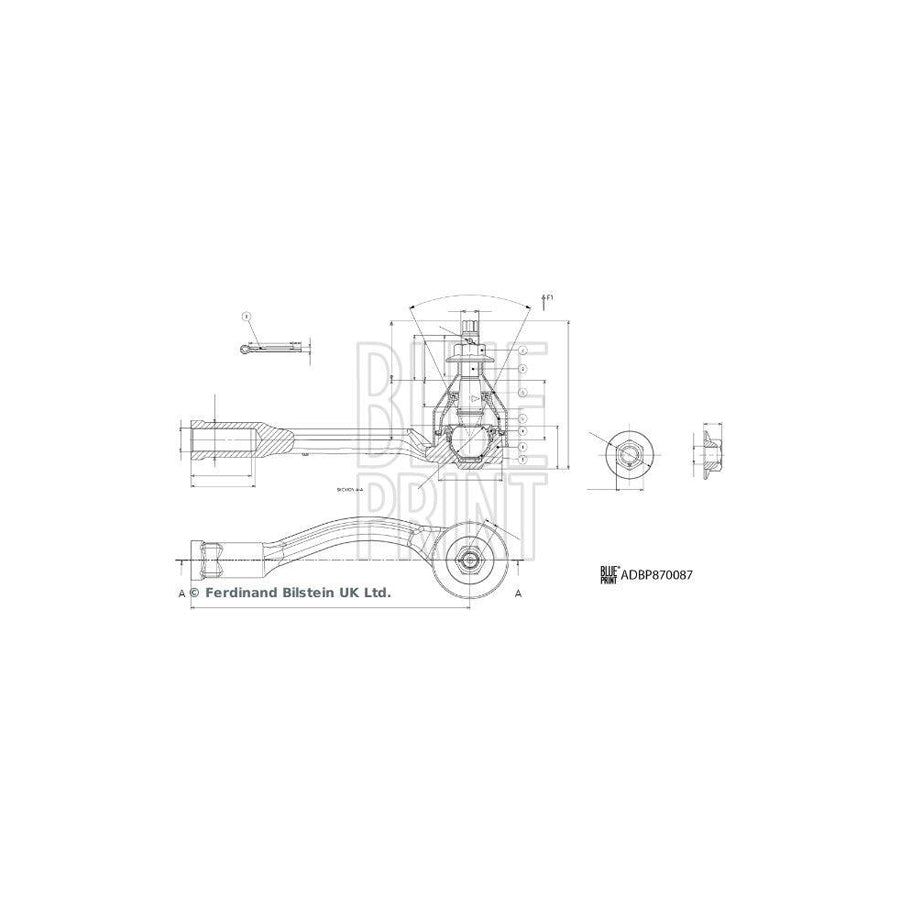 Blue Print Adbp870086 Track Rod End