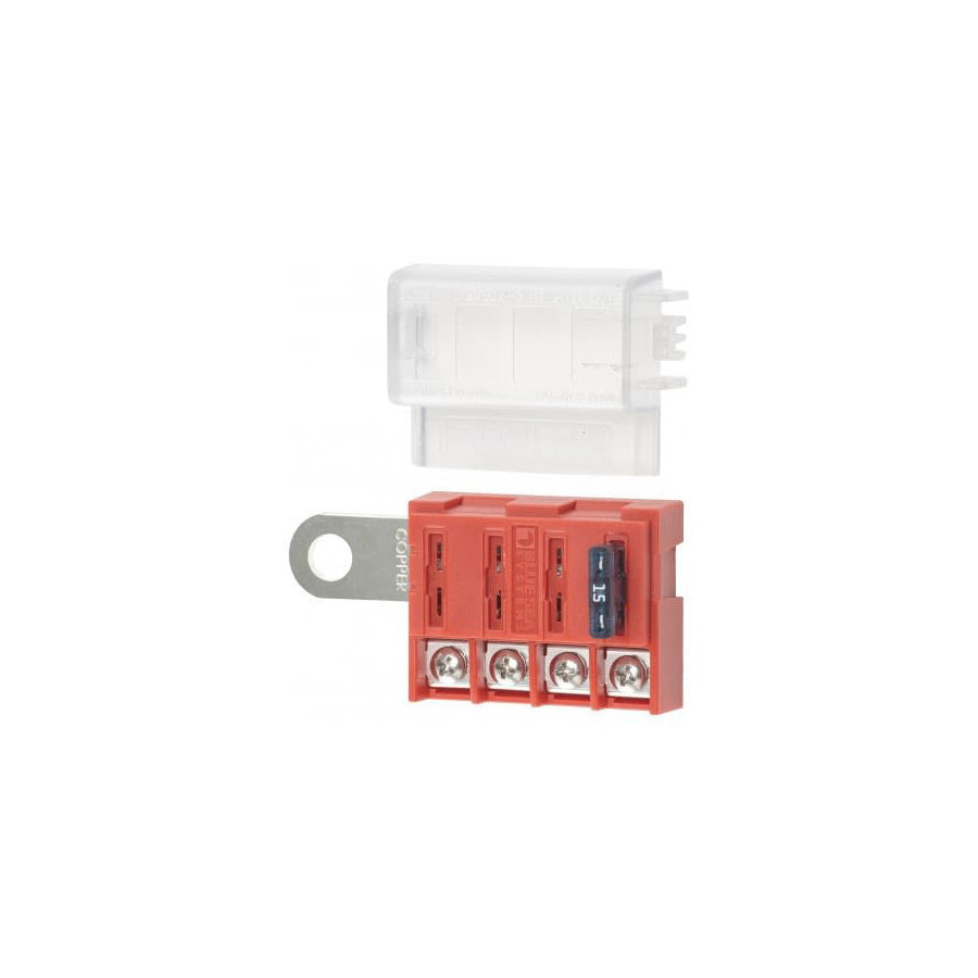 Blue Sea Systems Fuse Block ST-Blade 4 Circuits Bat Term - 5023-BSS