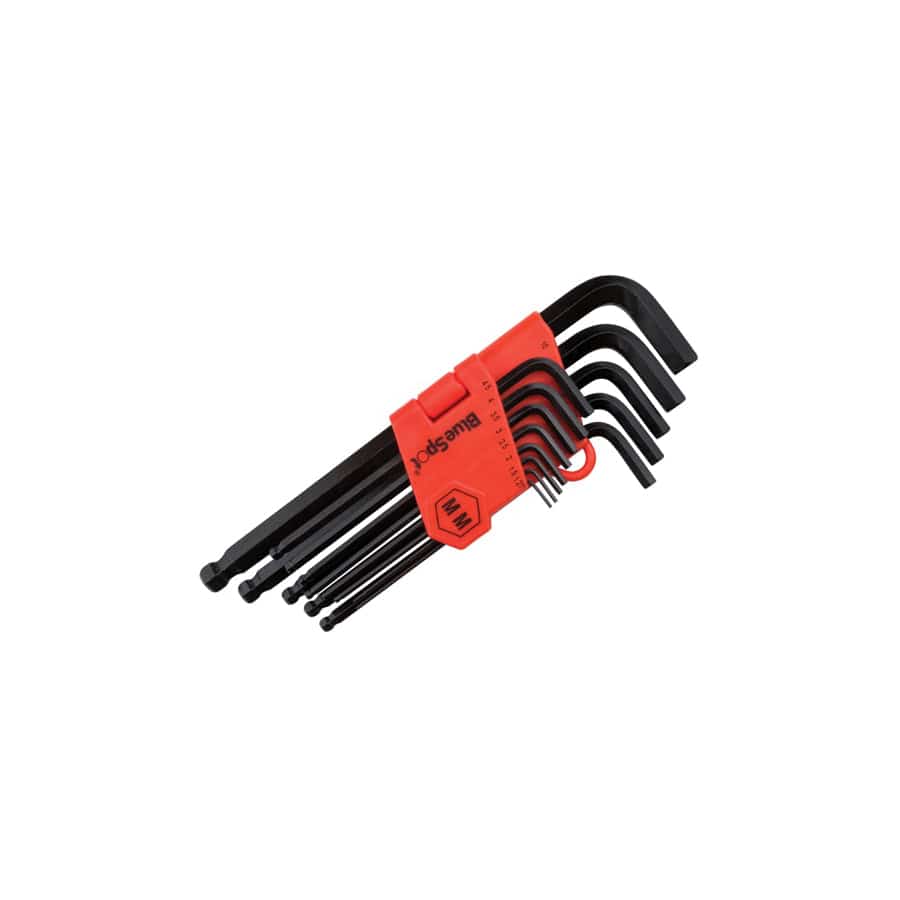 BlueSpot Tools B/S15303 Long Arm Ball End Hexagon Key Set, 13 Piece