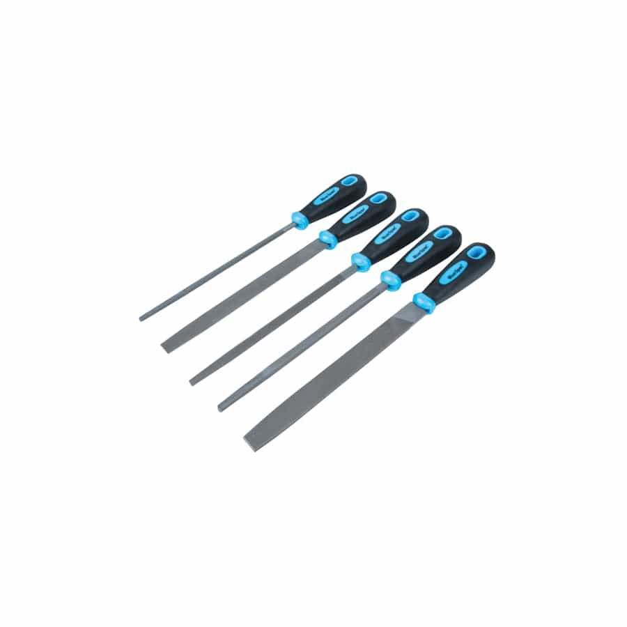 BlueSpot Tools B/S22654 Soft Grip Handled File Set, 5 Piece