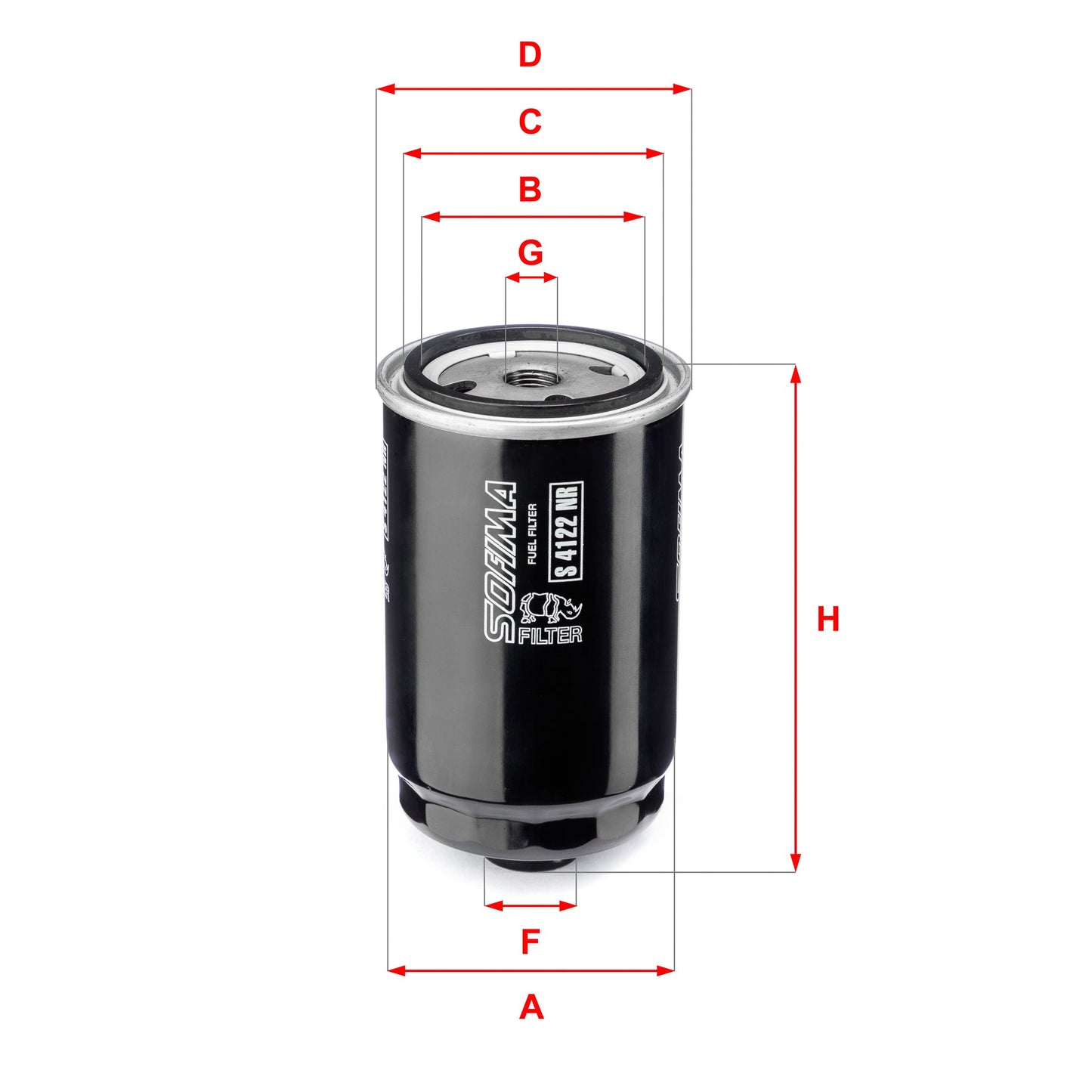 SOFIMA S4122NR Fuel Filter