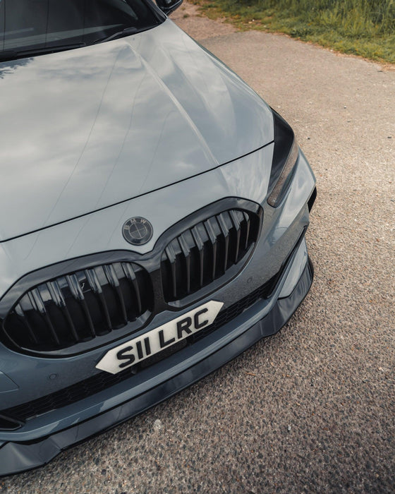 Zaero ZA-F4X-PRE-LCI-FS BMW 1 SERIES M SPORT & M135I F40 EVO-1 GLOSS BLACK FRONT SPLITTER
