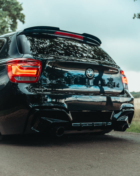 Zaero ZA-F2X-PRE-LCI-DF BMW 1 SERIES & M135I PRE-LCI F20 F21 EVO-1 GLOSS BLACK REAR DIFFUSER