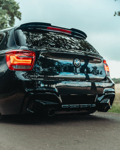 Zaero ZA-F2X-PRE-LCI-DF BMW 1 SERIES & M135I PRE-LCI F20 F21 EVO-1 GLOSS BLACK REAR DIFFUSER