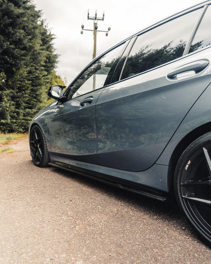 Zaero ZA-F4X-PRE-LCI-SW BMW 1 SERIES & M135I F40 EVO-1 GLOSS BLACK SIDE SKIRTS