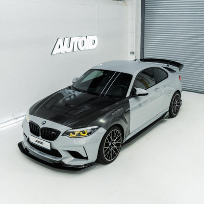Adro A14A30-1501 BMW 2 Series F22 & M2 F87 Pre-Preg Carbon Fibre Swan Neck AT-R1 Rear Wing (2014-2021)