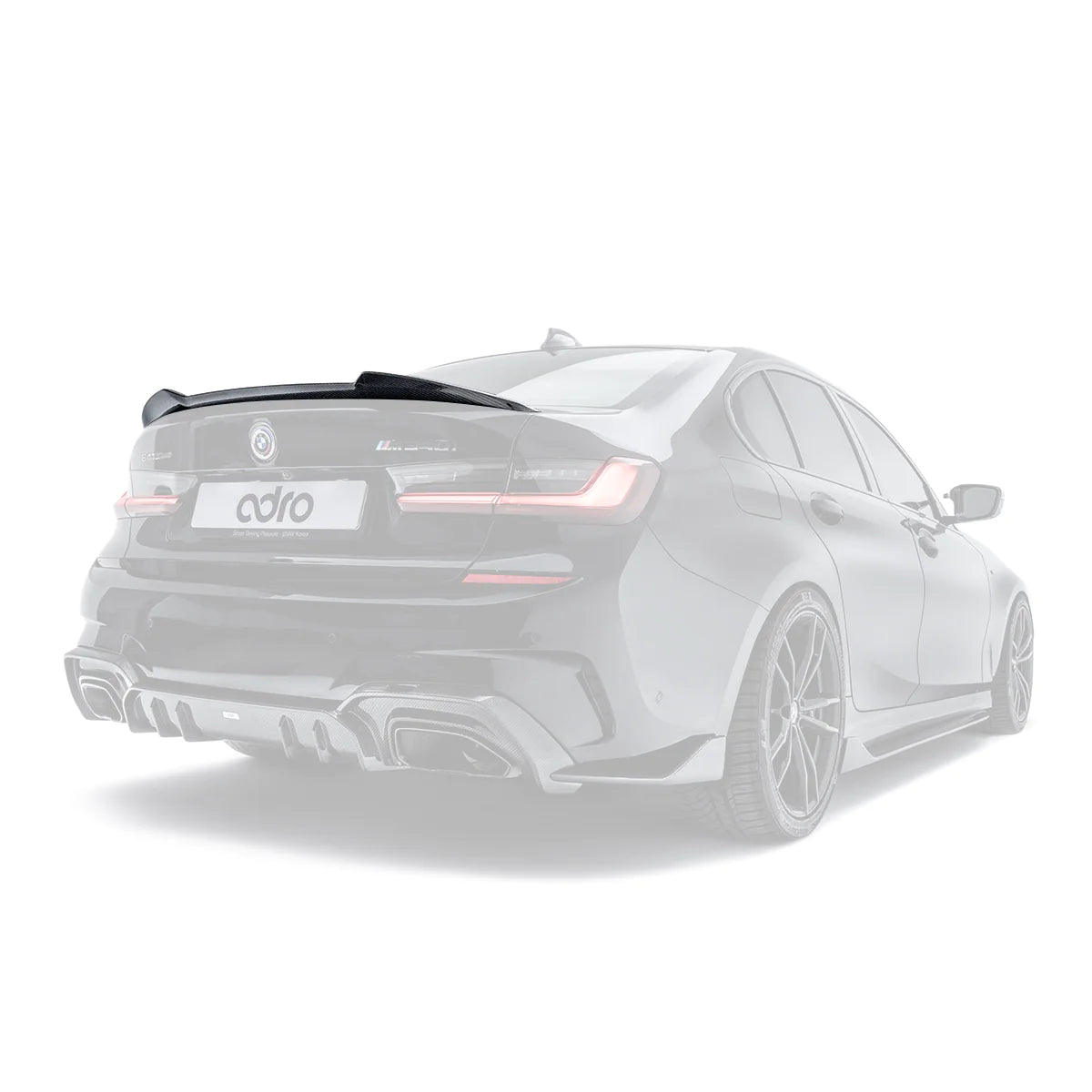 Adro A14A60-1501 BMW 3 Series, M340I G20 & M3 G80 Pre-Preg Carbon Fibre Rear Spoiler (2018+)
