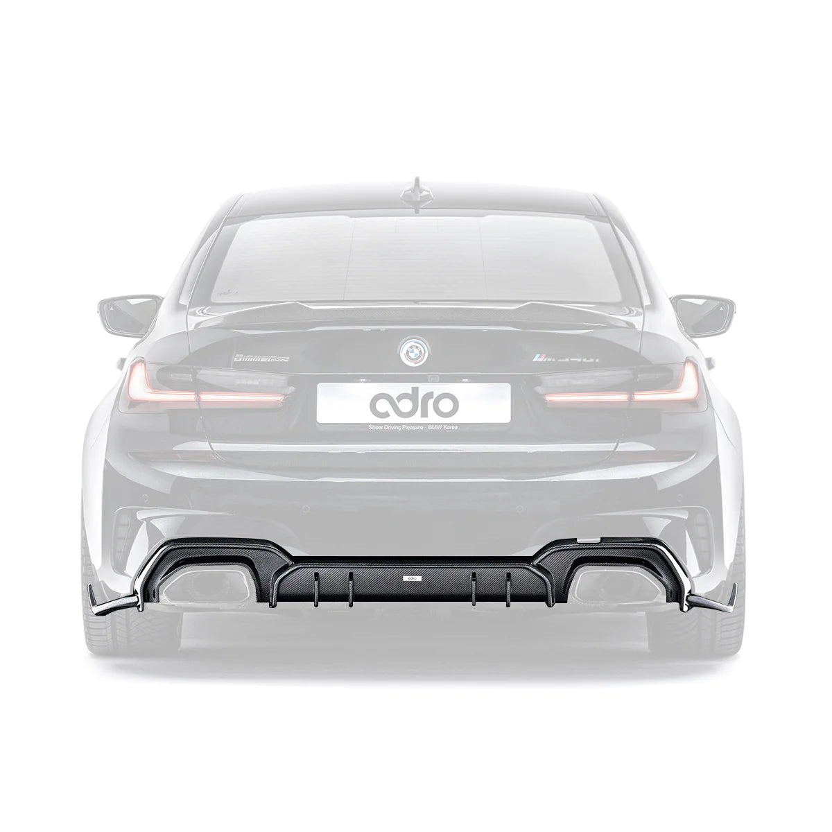 Adro A14A60-1301 BMW 3 Series M340I G20 (Pre-Lci) Carbon Fibre Rear Diffuser (2018-2022)