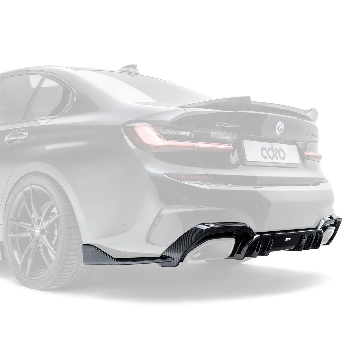 Adro A14A60-1301 BMW 3 Series M340I G20 (Pre-Lci) Carbon Fibre Rear Diffuser (2018-2022)