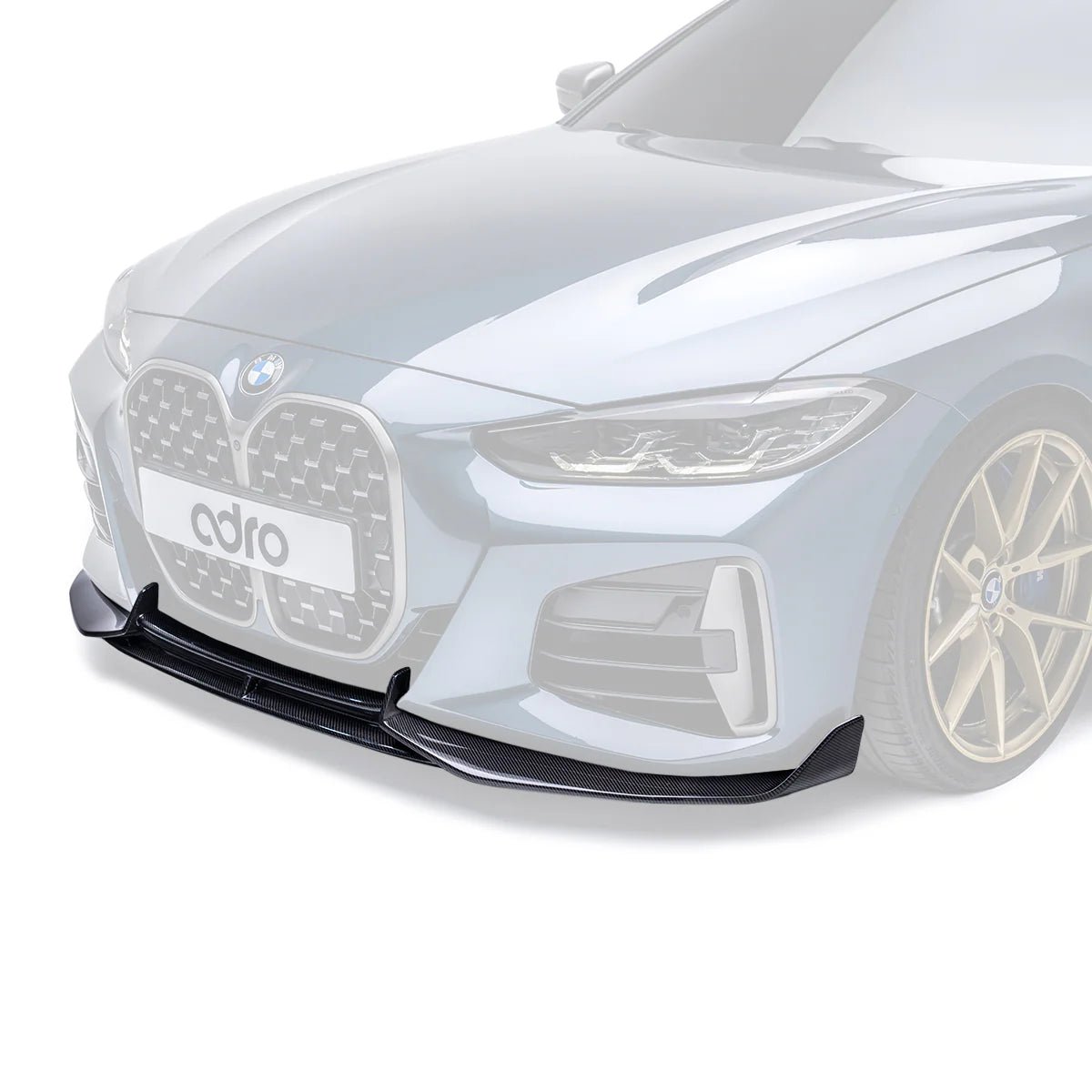 Adro A14A80-1201 BMW 4 Series M Sport & M440I G22 Carbon Fibre Front Splitter (2020+)