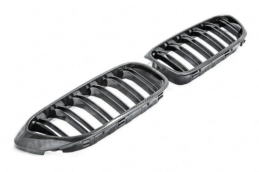 AUTOID BMW G30 F90 Carbon Fibre Kidney Grilles (Inc. 518d, 530e, M550ix & M5)