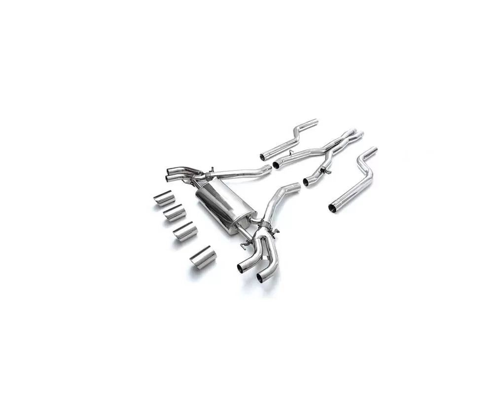 Armytrix Valvetronic Exhaust System BMW G06 X6M with Chrome Silver Tips