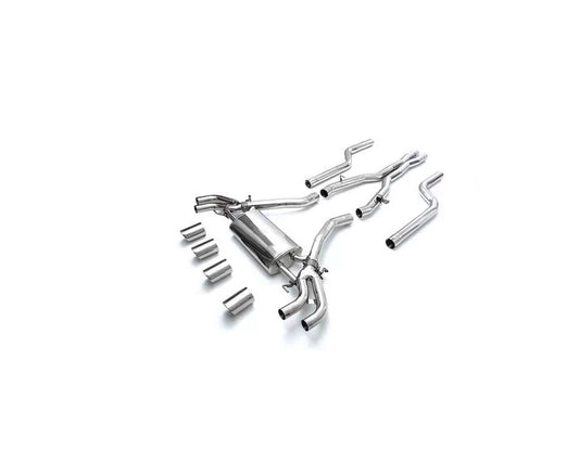Armytrix Valvetronic Exhaust System BMW G06 X6M with Chrome Silver Tips