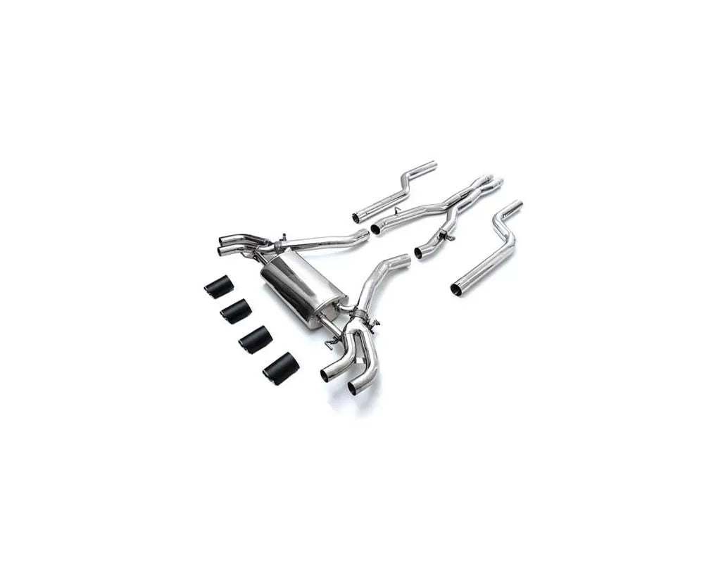 Armytrix Valvetronic Exhaust System BMW G06 X6M with Carbon Tips