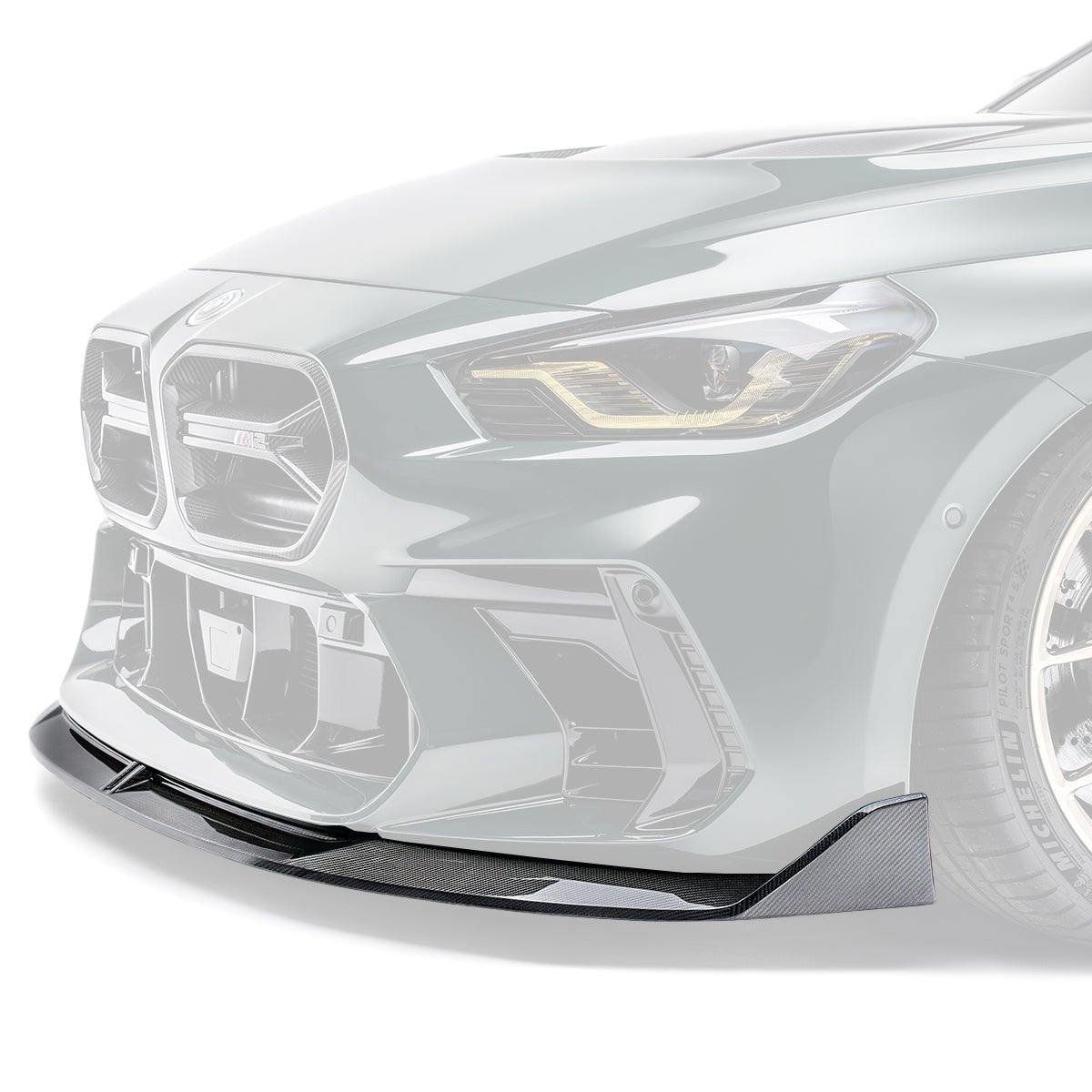 Adro A14A90-1203 BMW G87 M2 Carbon Fibre V2 Front Lip For Adro Front Bumper