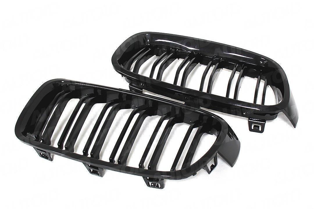 AUTOID BMW F30 F31 Gloss Black Kidney Grilles (Inc. 318i, 325d, 330i & 340i)