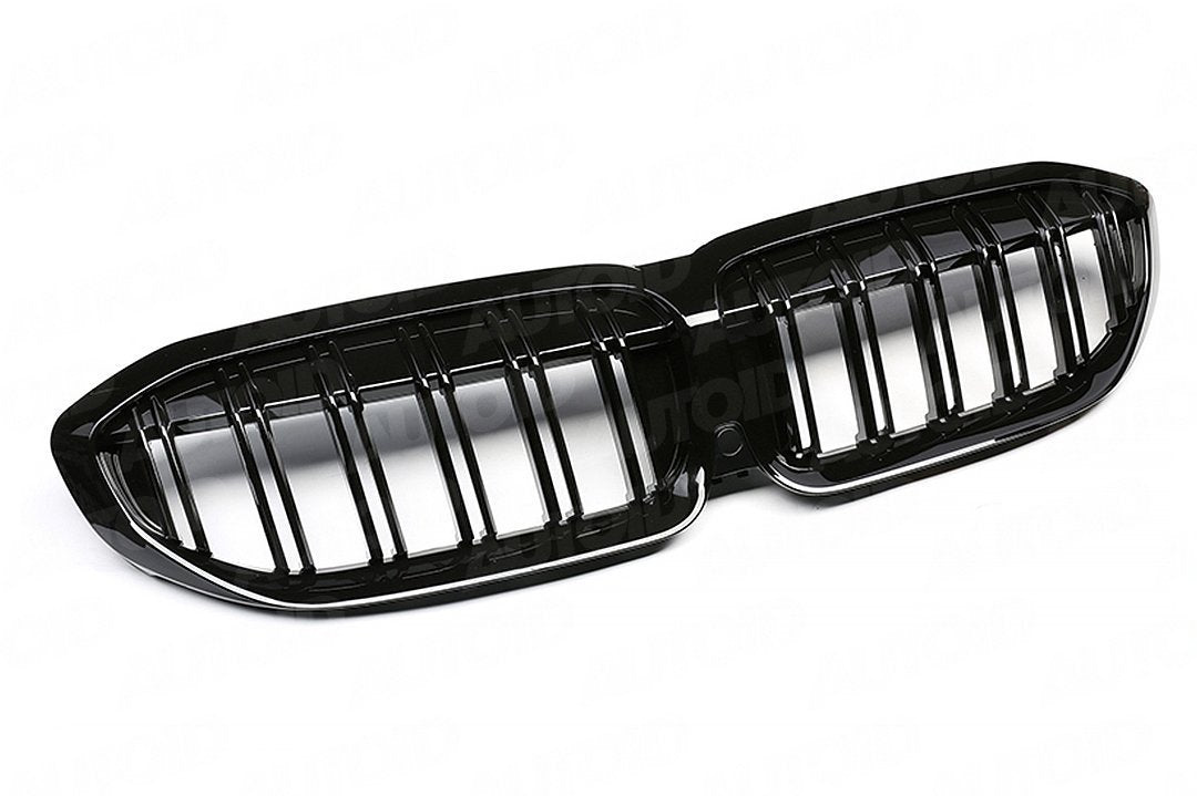 AUTOID BMW G20 G21 Gloss Black Kidney Grilles for BMW 3 Series (Inc. 320d, 320dx, 330i & 330ix)