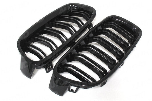 AUTOID BMW F32 F80 F82 F83 Gloss Black Kidney Grilles (Inc. 430i, 440i, M3 & M4)