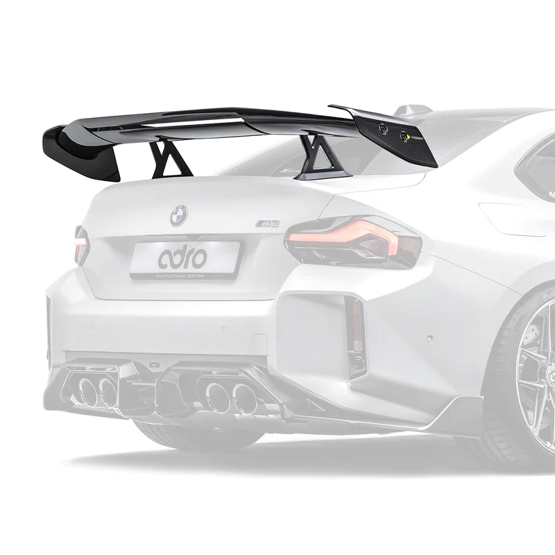 Adro A14A90-1501 BMW M2 G87 Pre-Preg Carbon Fibre AT-R3 Swan Neck Rear Wing (2023+)